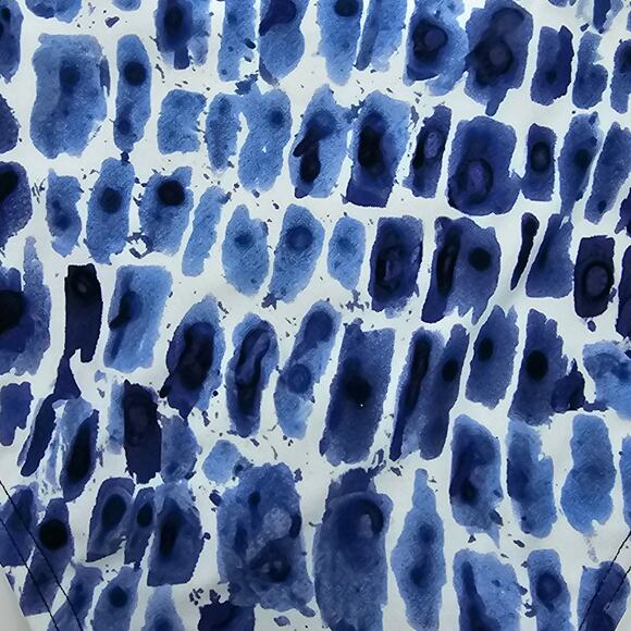 Carmen Marc Valvo Swimwear Womans size L Amalfi Coast Maritime Bikini Bottom NEW - Picture 4 of 8